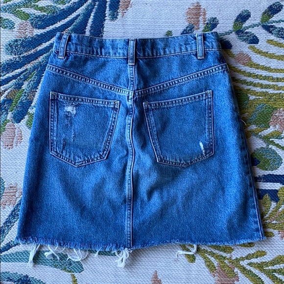 FREE PEOPLE DENIM SKIRT - Picture 2 of 3